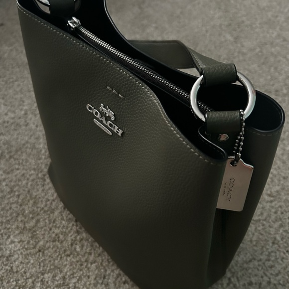 COACH Mollie Town Olive Bucket Bag - Picture 11 of 13